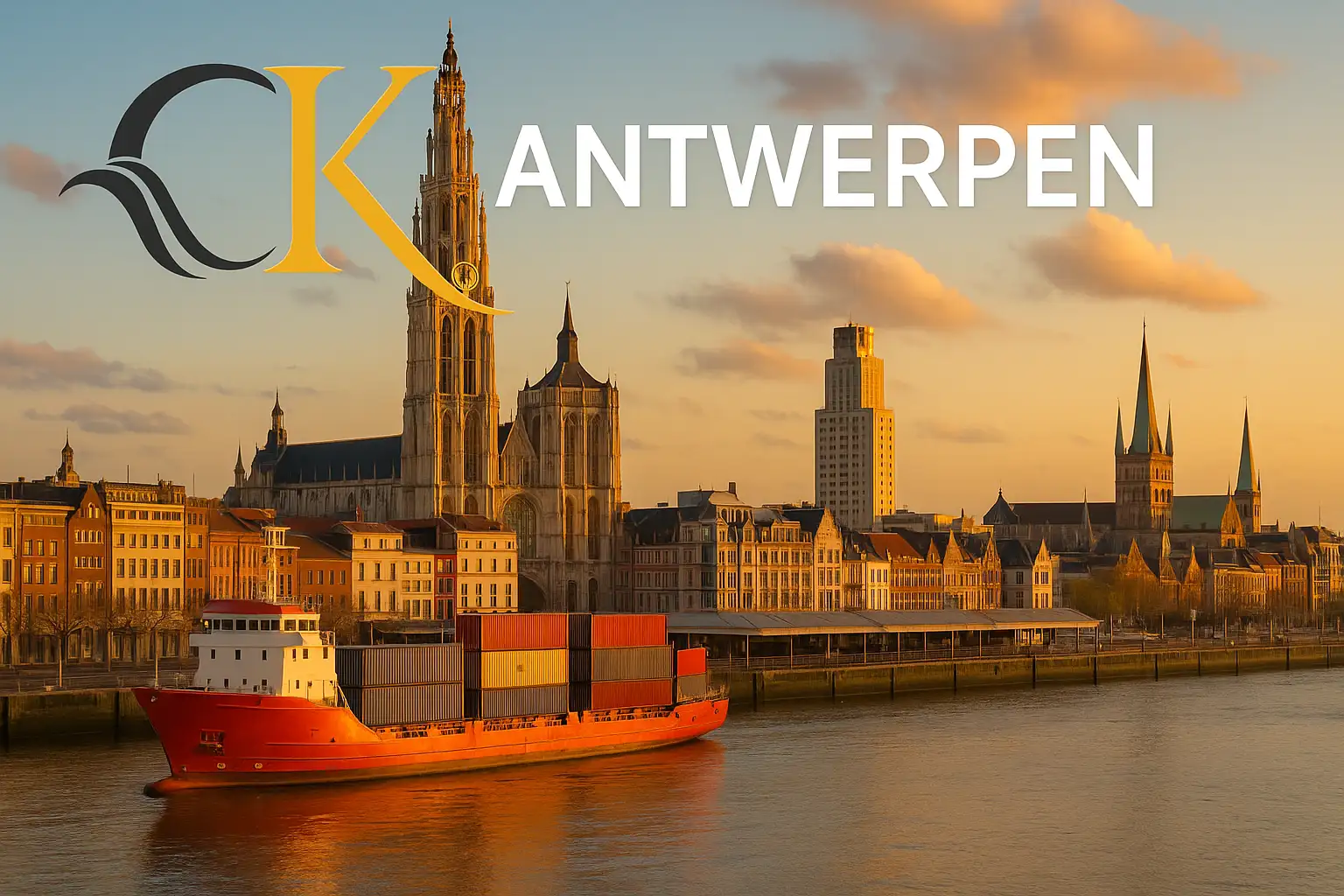 Der Hafen von Antwerpen, zweitgrößter Seehafen Europas, professionell betreut von der CK Zollagentur.