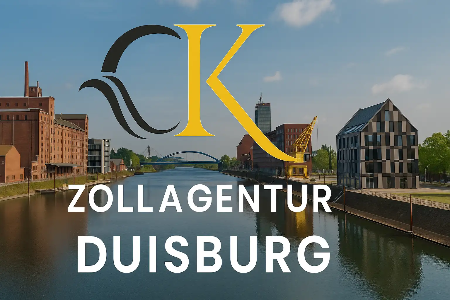 Der Duisburger Hafen (duisport), Europas größter Binnenhafen, logistischer Hub für die CK Zollagentur.