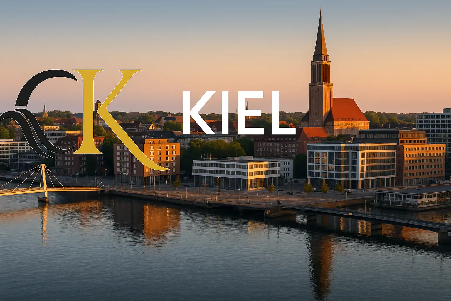 Der Kieler Hafen, Fähr- und Logistikhub mit Anbindung nach Skandinavien, betreut durch die CK Zollagentur.